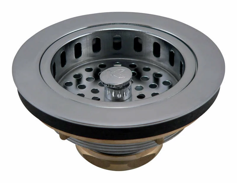 Ace 3-1/2 In. D Chrome Stainless Steel Strainer Basket Gray