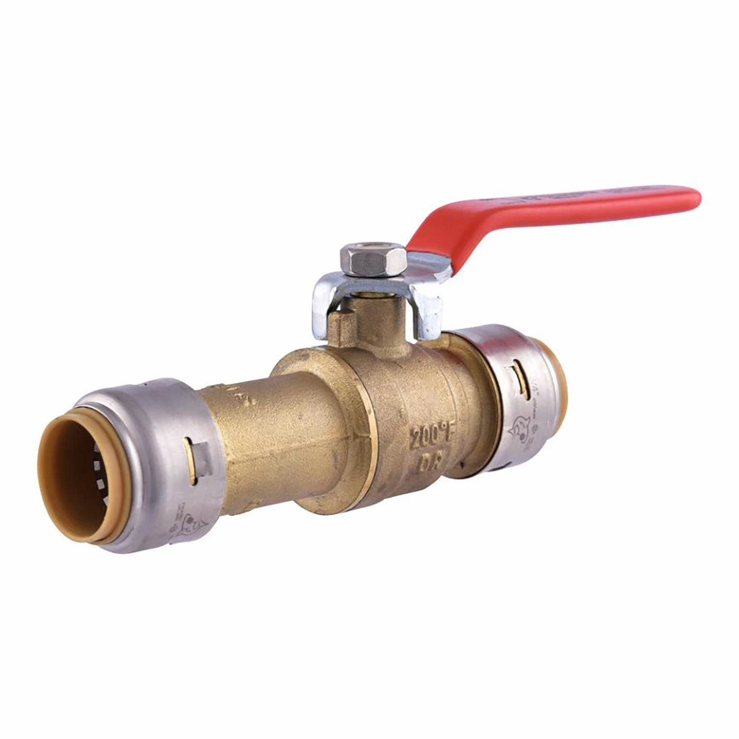 SharkBite 3/4 In. Brass Push Fit Slip Ball Valve Full Port - Image 3