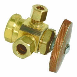 BrassCraft 1/2 In. FIP Outlets X 3/8 In. Compression Brass Outlet Valve