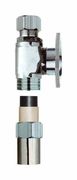 Plumb Pak 1/2 In. Compression X 3/8 In. Compression CPVC Straight Valve