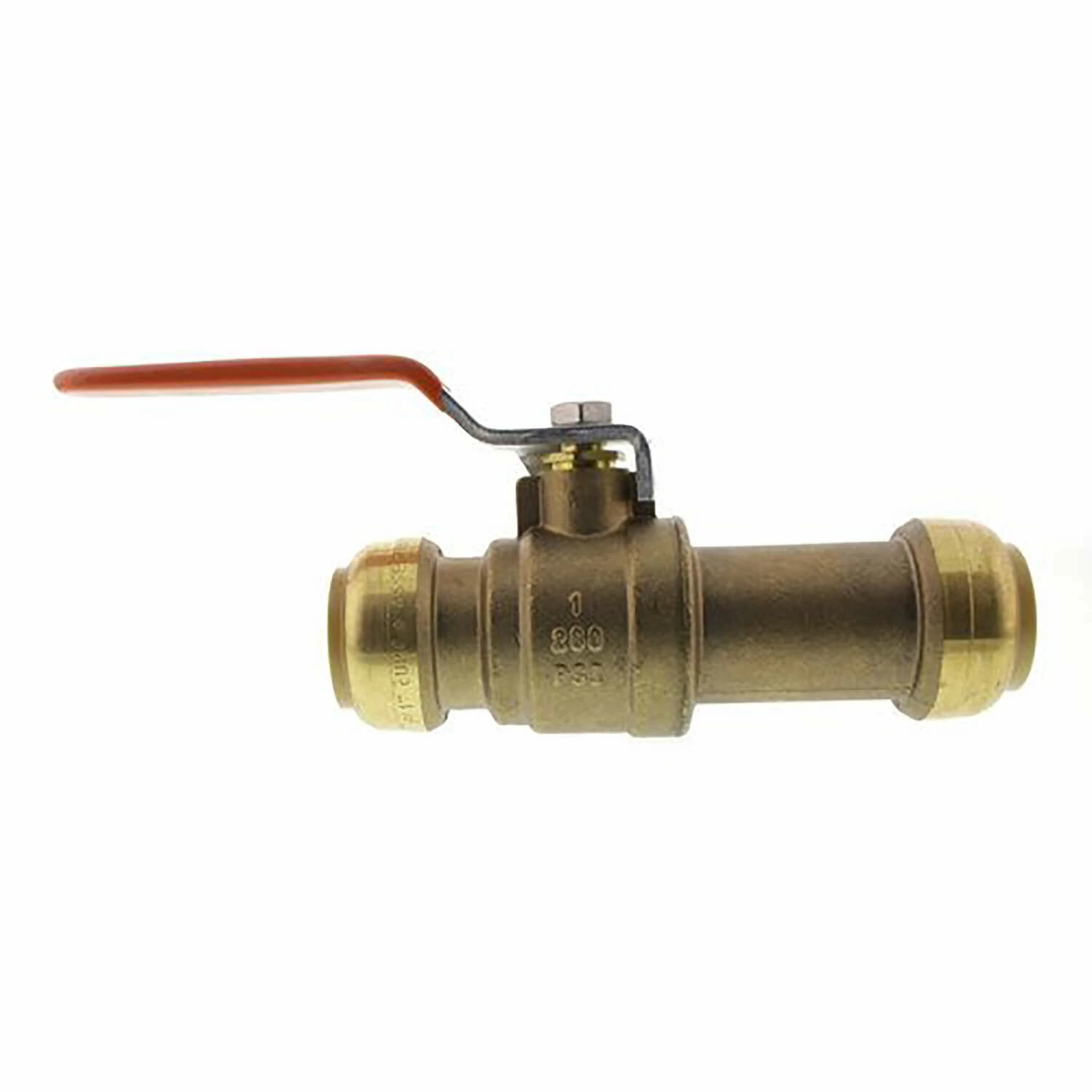 SharkBite 1 In. Brass Push Fit Slip Ball Valve Full Port - Image 2