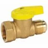 Homewerks 1/2 In. Brass Flare X FIP Gas Ball Valve