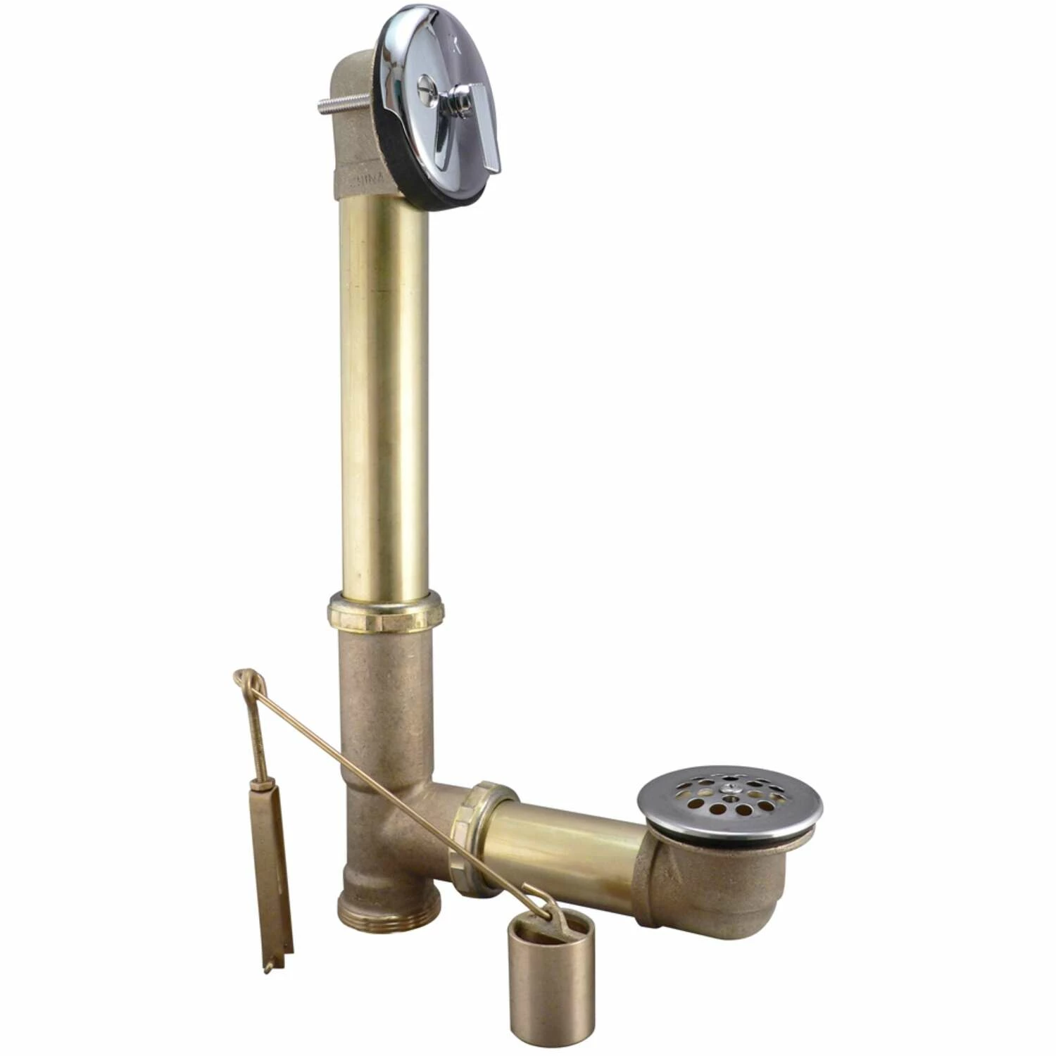 Keeney 1-1/2 In. D Chrome Brass Triplever Bath Drain - Image 2