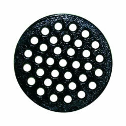 Sioux Chief 6 In. Epoxy Coated Black Round Cast Iron Floor Drain Strainer