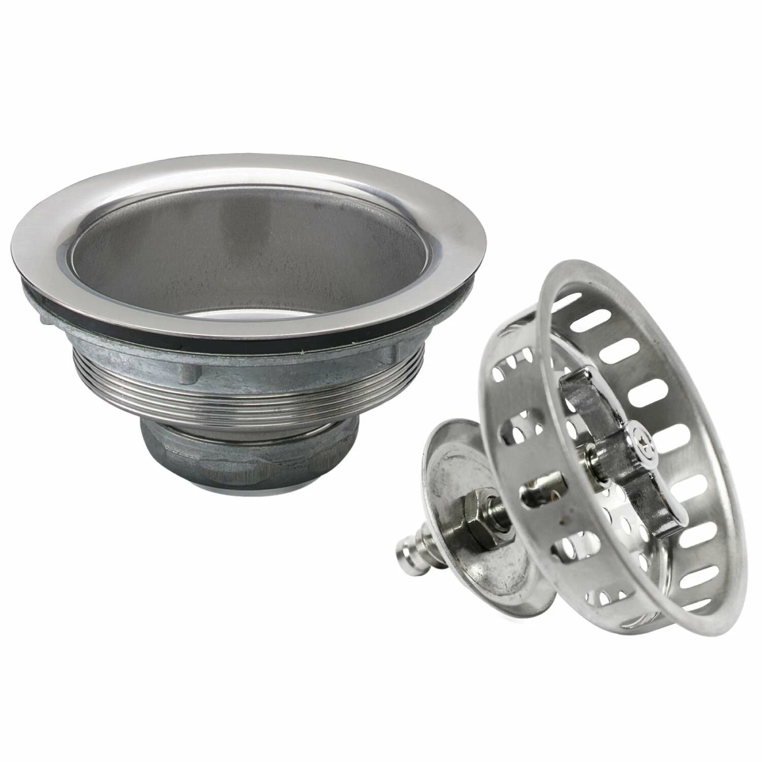 Keeney 4-1/2 In. D Stainless Steel Strainer Basket Silver - Image 2