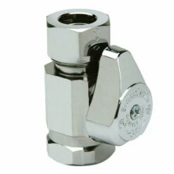 BrassCraft 1/2 In. FPT Outlets X 1/2 In. MPT Brass Shut-Off Valve
