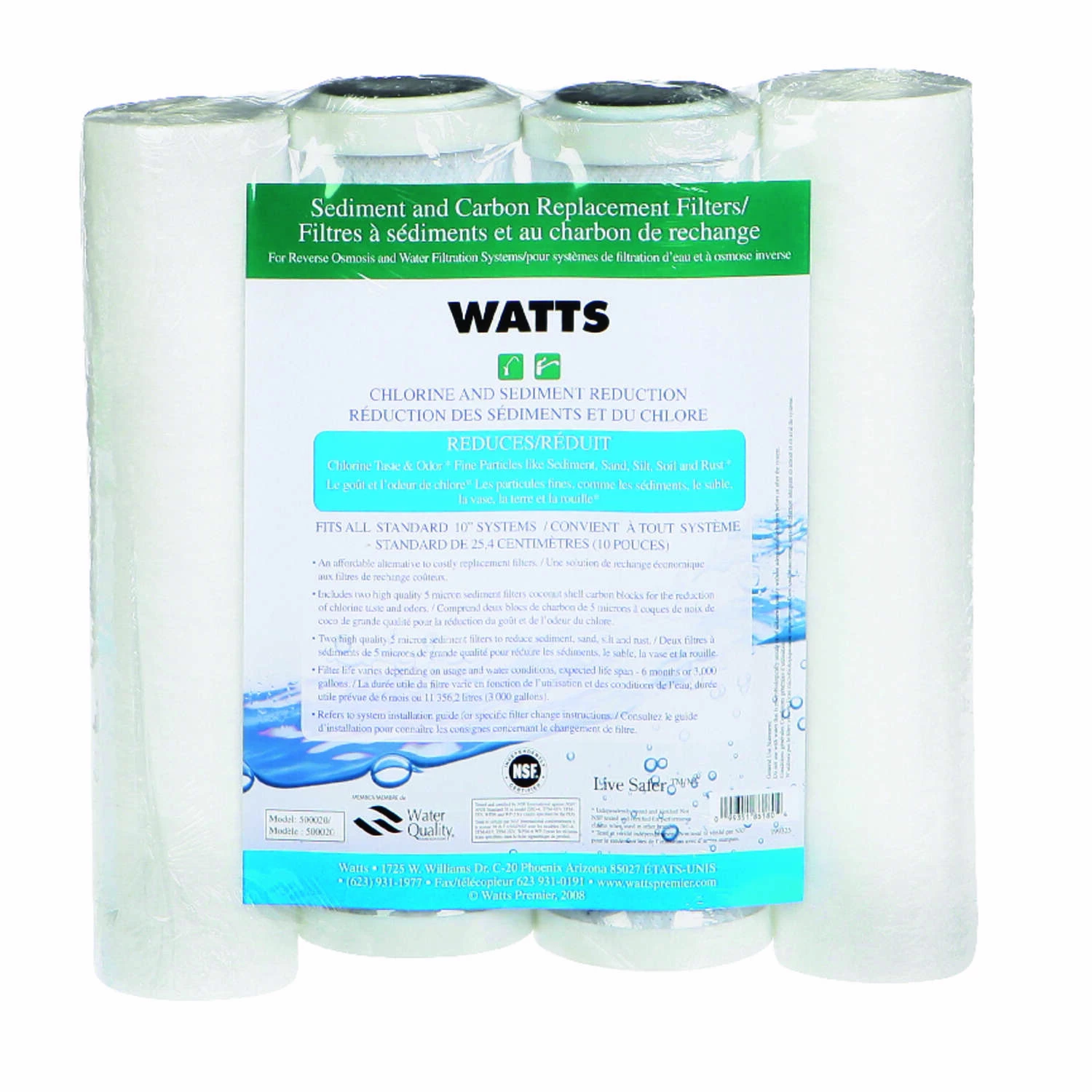 Watts Under Sink Replacement Water Filter