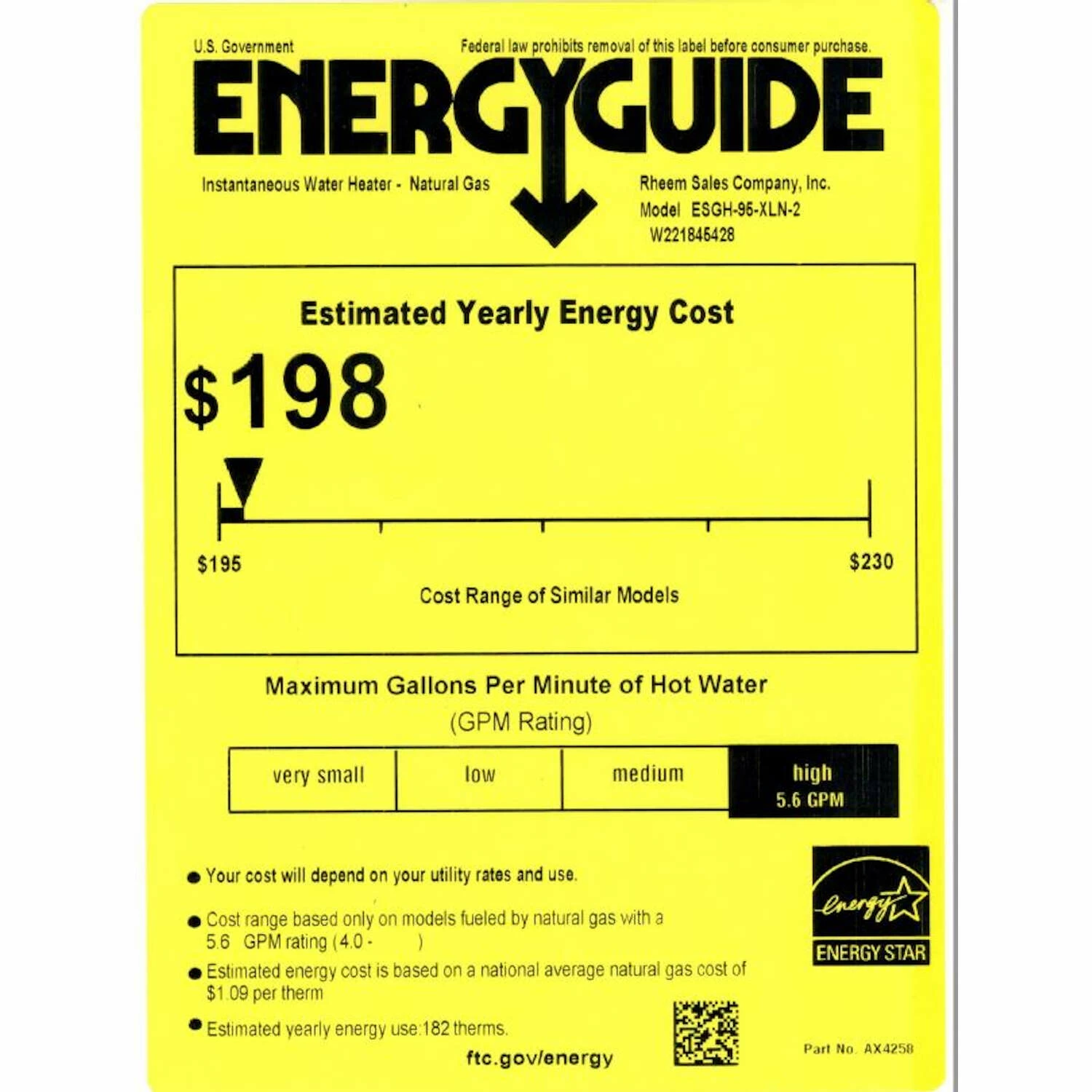 EcoSmart 9.5 Gal 199900 BTU Natural Gas Tankless Water Heater - Image 5