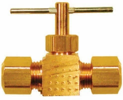 JMF Company 1/4 In. 1/4 In. Brass Needle Valve