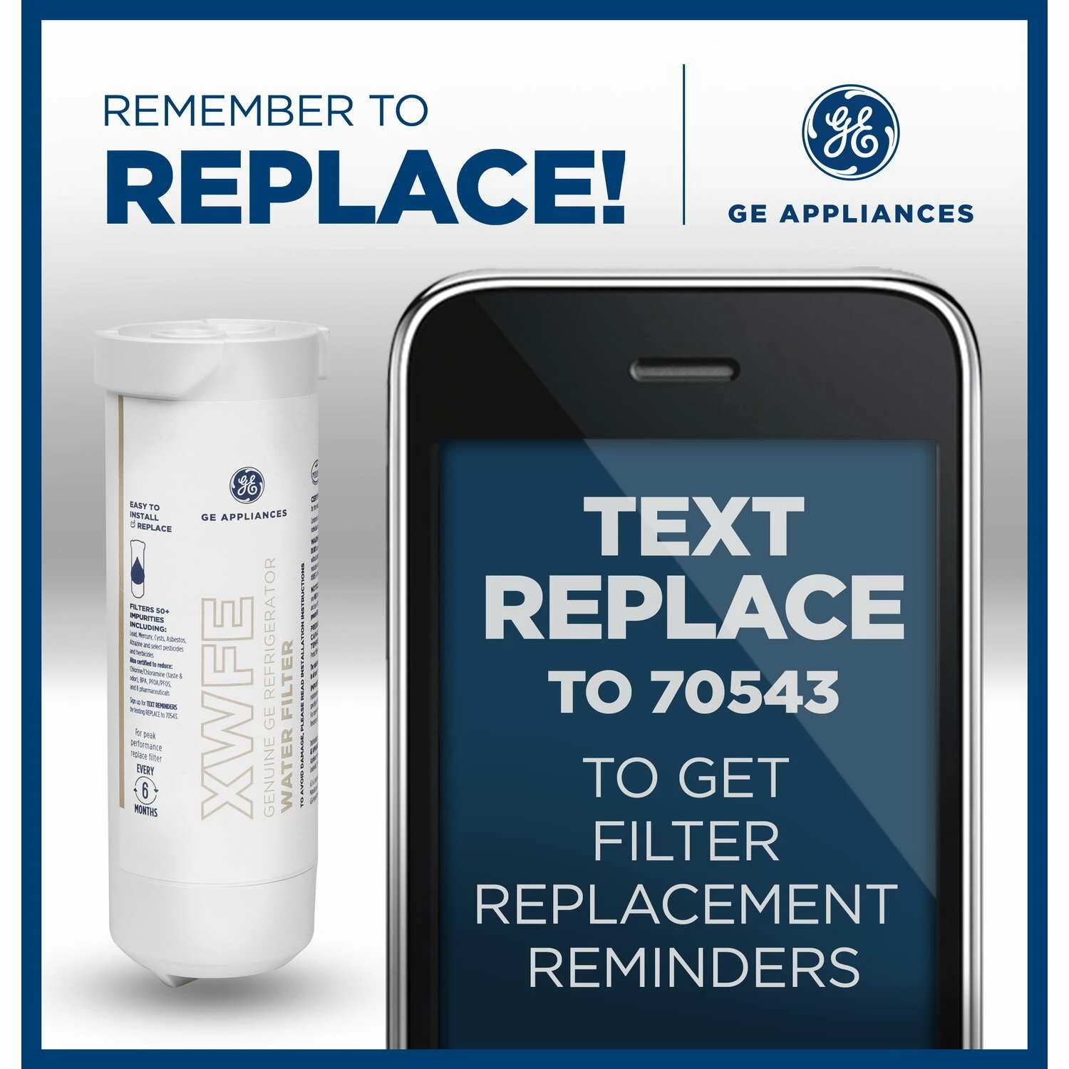 GE Appliances Refrigerator Replacement Water Filter For GE XWFE - Image 5