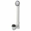 Keeney Foot Lok Stop 1-1/2 In. D Brushed Plastic Bath Drain