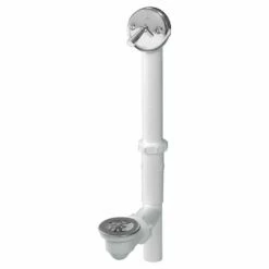 Plumb Pak 1-1/2 In. D Polished Chrome Plastic Triplever Bath Drain