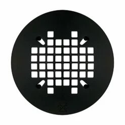 Sioux Chief 4-1/4 In. Matte Black Round Steel Drain Grate