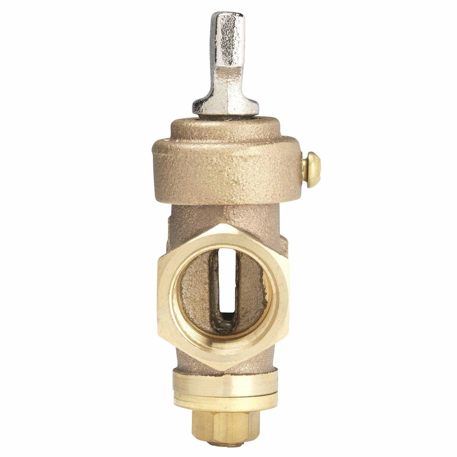 Homewerks 3/4 In. FIP X 3/4 In. FIP Bronze Ground Key Stop & Drain Valve - Image 2