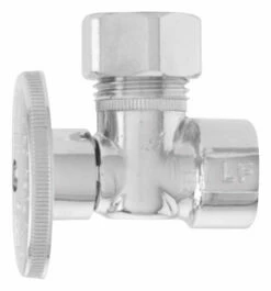 Keeney 1/2 In. FIP In. X 7/16 In. Compression Brass Angle Valve