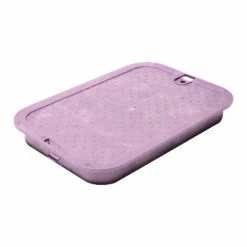 NDS 10.1 In. W X 15.4 In. H Rectangular Valve Box Cover Purple