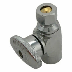 Keeney 1/2 In. Sweat In. X 3/8 In. Compression Brass Straight Valve