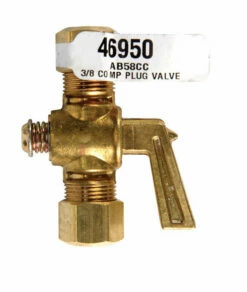 JMF Company 3/8 In. 3/8 In. Brass Plug Valve