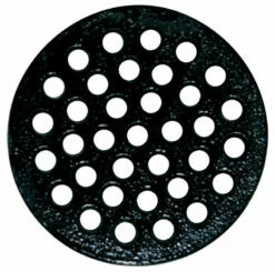 Sioux Chief 8-7/8 In. Epoxy Coated Black Round Cast Iron Floor Drain Strainer