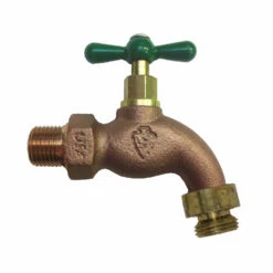 Arrowhead 3/4 In. MIP X 3/4 In. MHT Brass Hose Bibb