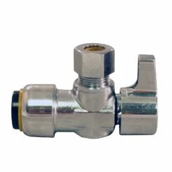Apollo® Apollo Tectite 1/2 In. PTC In To X 3/8 In. Compression Brass Angle Stop Valve