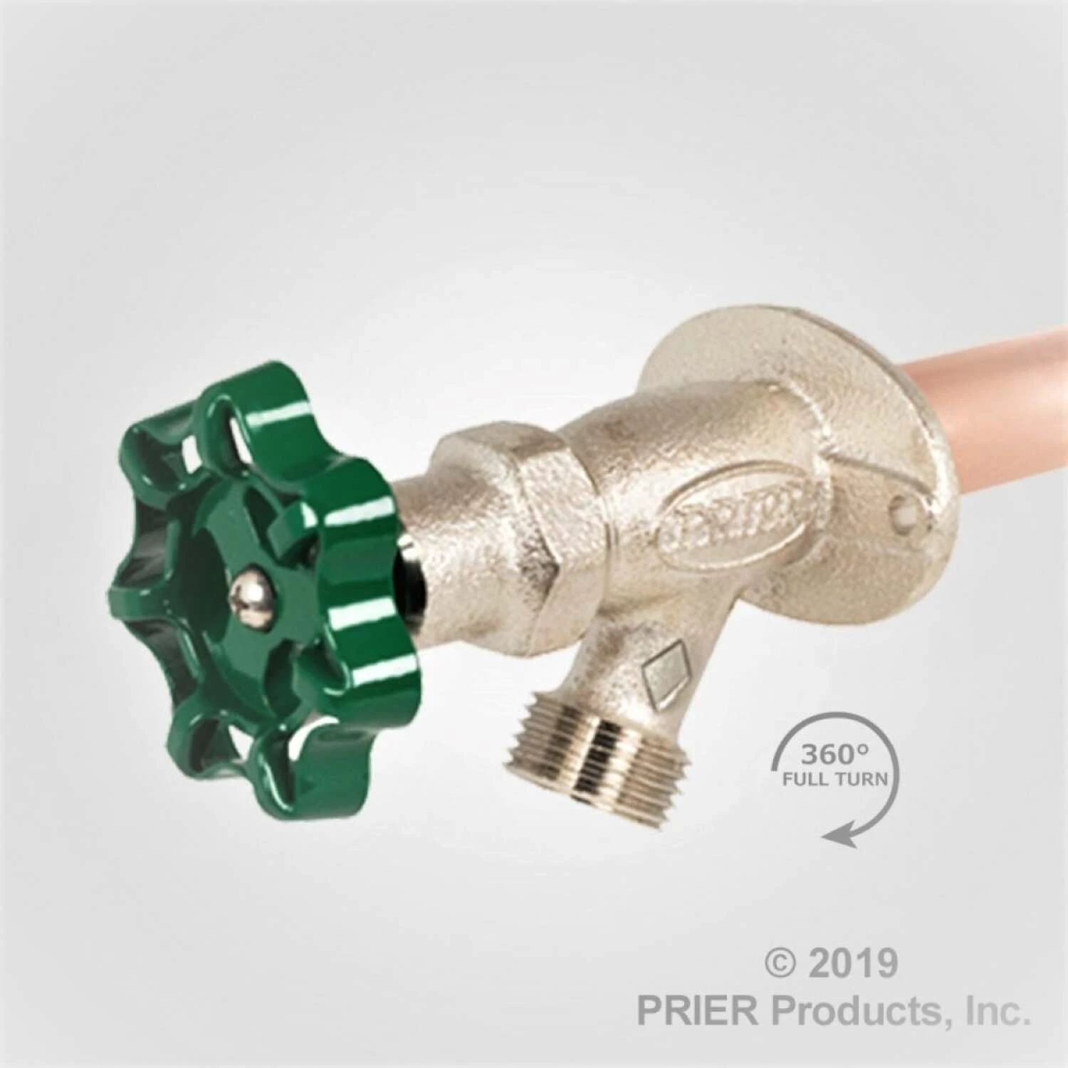 Prier C-134 Series 1/2 In. MPT X 1/2 In. Sweat Brass Freezeless Wall Hydrant - Image 3