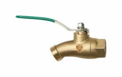 Arrowhead 1/2 In. FIP Hose Brass Ball Valve Hose Bibb
